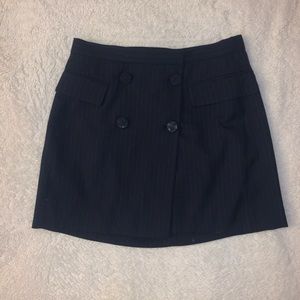 Navy blue pleaded skirt